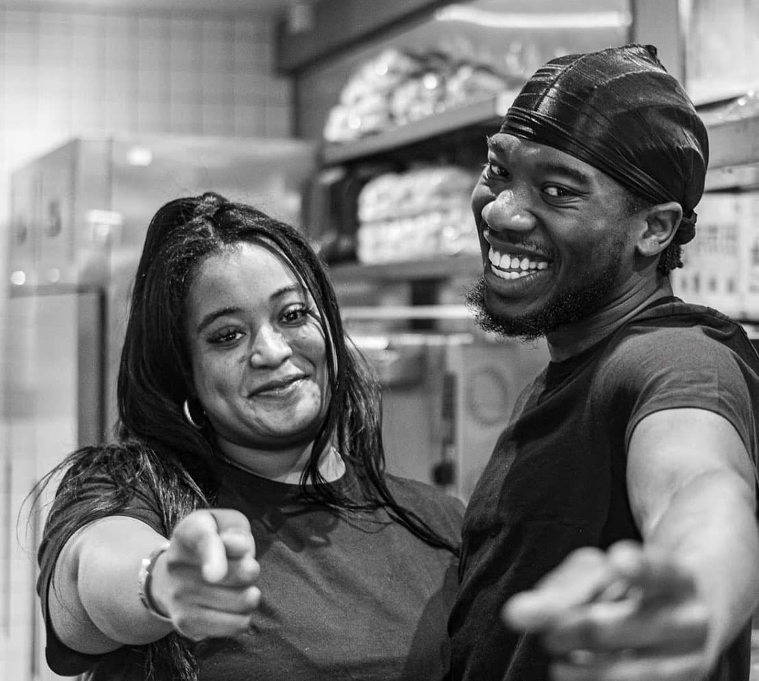 Two Chicken Shop employees smiling